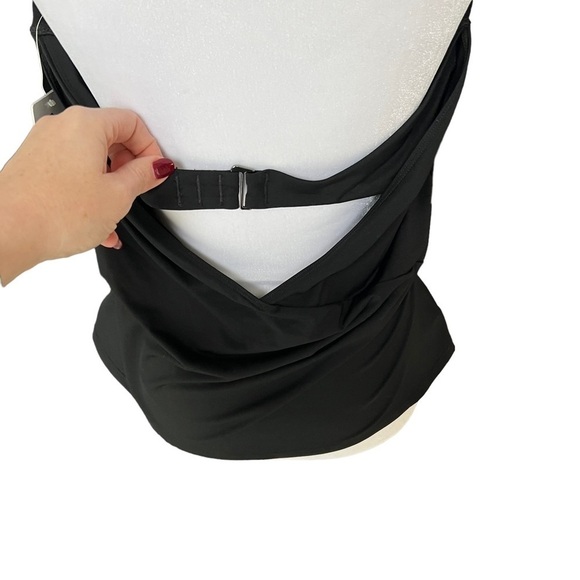 Athleta - NWT Hampton Bra Cup Tankini Halter Tie Neck Black Swim Top Sz 40D/DD - Picture 8 of 10